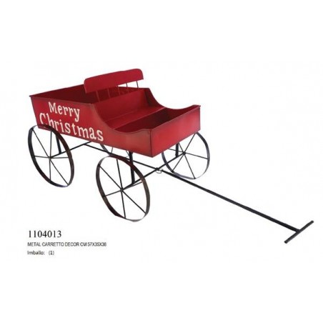 CARRETTO METALLO DECOR 57x35x38cm