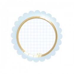 PIATTI BABY CHIC AZZURRO ø18 8pz