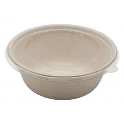 INSALATIERA POLPA TONDA 1500ml ø21x8h BIO COMPOSTABILE 75pz