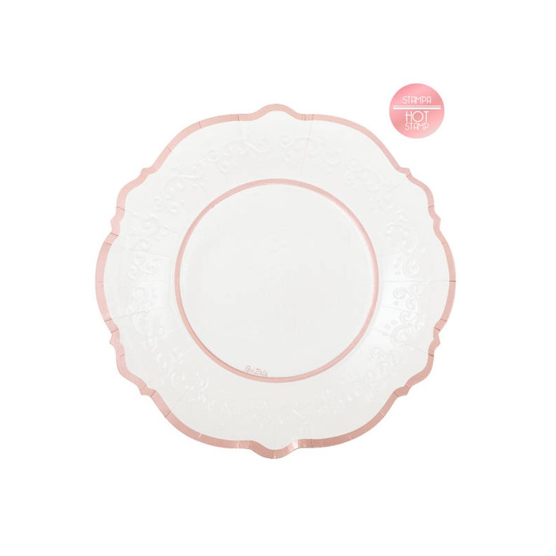 PIATTI LIBERTY CM.27 ROSE GOLD  8pz