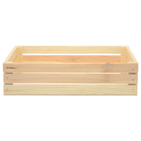CASSETTA LEGNO EU NATURAL 3 LISTELLI 40x30x10cm CASL2683