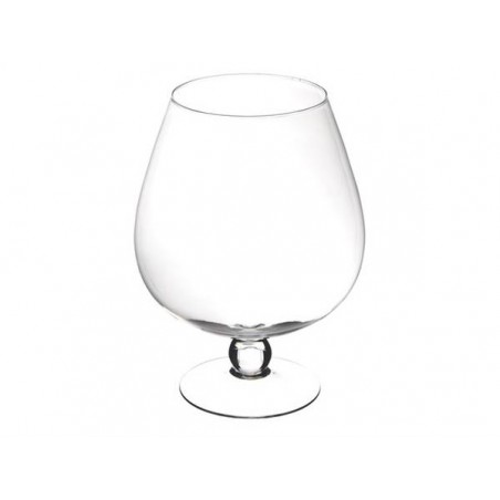 COPPA COGNAC IN VETRO H.36,5cm ø27,5cm 19-191