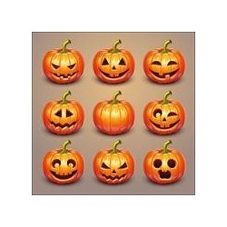 TOVAGLIOLI 33x33cm HALLOWEEN ZUCCHE 20pz