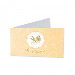 BIGLIETTINI BOMBONIERA CRESIMA 9x2,5cm 25pz