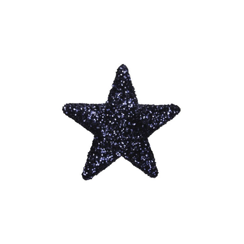 STELLA DA APPENDERE PAILLETTES DECO BLU 40cm