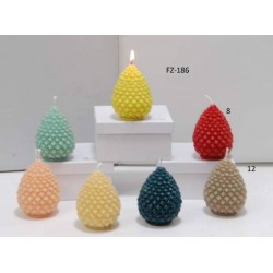 CANDELA FORMA PIGNA COL.12 TORTORA
