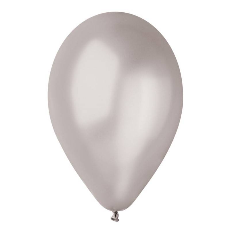 PALLONCINI LATTICE LARGE 12 30cm ARGENTO METAL 100pz