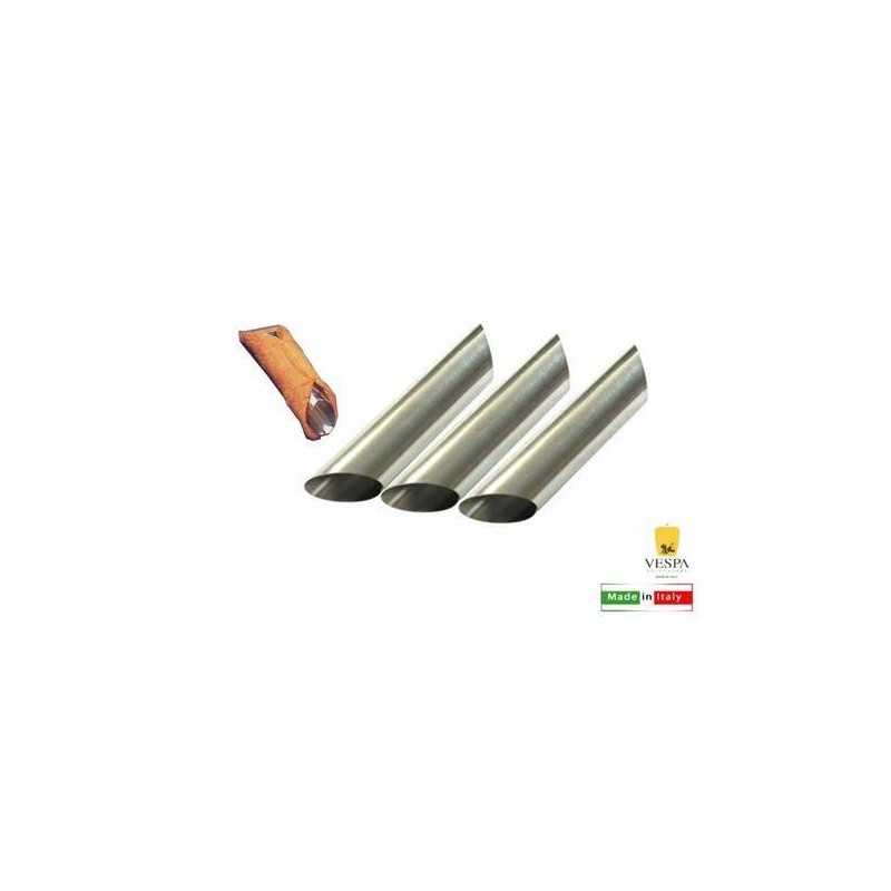 FORMA CANNOLO INOX 12,5cm 3pz