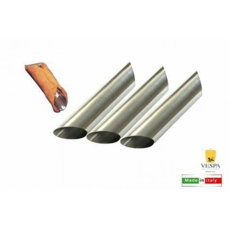 FORMA CANNOLO INOX 12,5cm 3pz