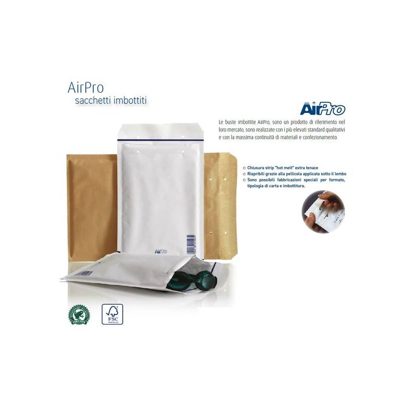 BUSTA IMBOTTITA AIRPRO 220x340mm 16F AVANA