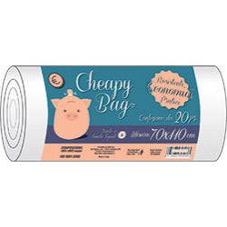 SACCHI NU CHEAPY 70x110cm C/MANIGLIE TRASPARENTI 10pz