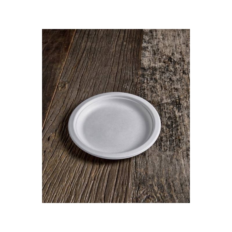 PIATTI DESSERT POLPA EKò ø18cm BIO COMPOSTABILI 125pz USOBIO