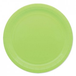 PIATTI PIANI ECOLOR BIODEGRADABILI 24cm VERDE MELA 25pz