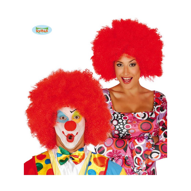 PARRUCCA PAGLIACCIO ROSSA ALTA QUALITA'