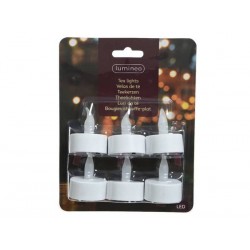 TEA LIGHT LED BIANCO 6pz