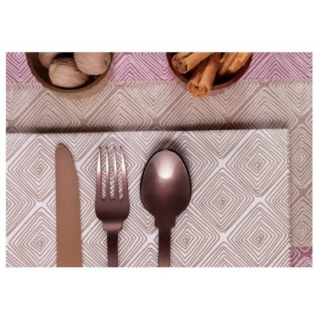 TOVAGLIOLI AIRLAID 40x40cm ETNIC CAFFè 50pz FATO