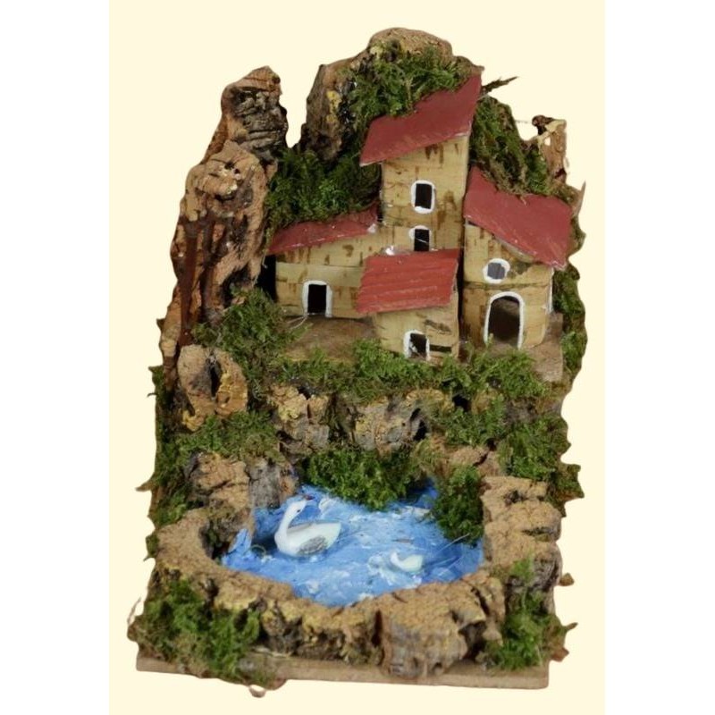 LAGO CON CASETTE 15x10x11cm