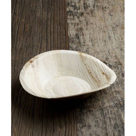 PIATTO FONDINA 250ml ø18cm FOGLIA DI PALMA 25pz BIO COMPOSTABILE