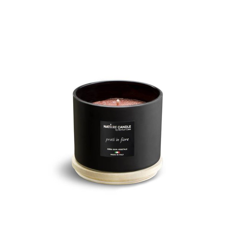 CANDELA PROFUMATA 380gr 100% CERA VEGETALE PRATI IN FIORE
