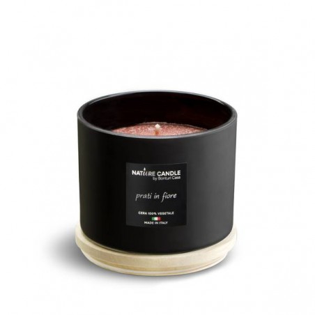 CANDELA PROFUMATA 380gr 100% CERA VEGETALE PRATI IN FIORE