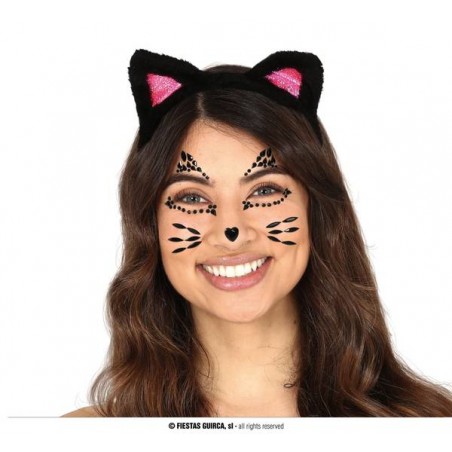 GIOIELLI ADESIVI PER VISO GATTA