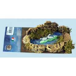 LAGO CON ANATRE 15x10cm