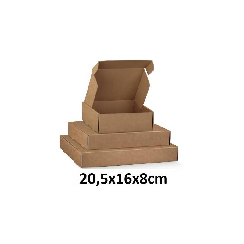 SCATOLA FAST 20,5x16x8cm AVANA LISCIA 10pz
