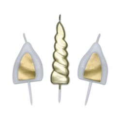 CANDELA SET UNICORNO 13cm