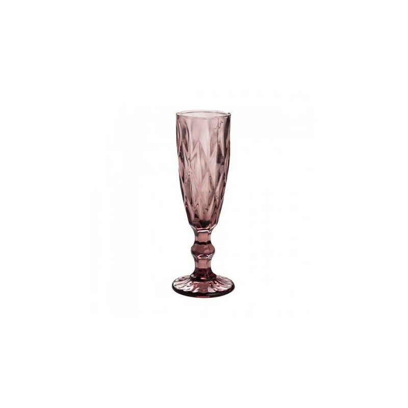 FLUTES IN VETRO 150ml ROSA MARSALA