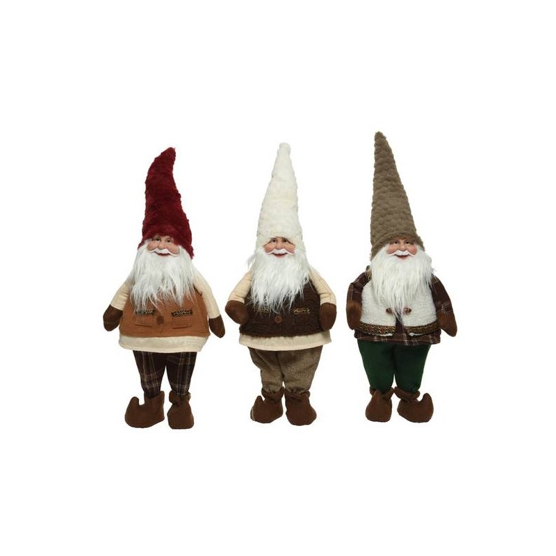 GNOMO IN POLIESTERE 3 FANTASIE 24x13x60cm