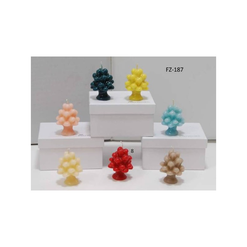 CANDELA PROFUMATA FORMA ALBERO VANIGLIA