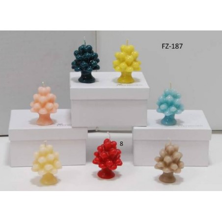 CANDELA PROFUMATA FORMA ALBERO VANIGLIA