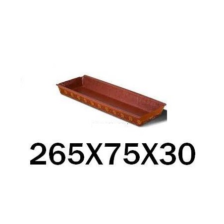 FORMA COTTURA PLUMCAKE BROWN 265x75x30mm 3 PEZZI