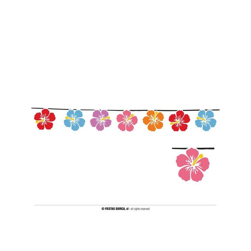 GHIRLANDA FIORI HAWAIANA 3mt 15 FIORI