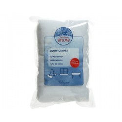 TAPPETO IN POLIESTERE EFFETTO NEVE 80x120cm BIANCO