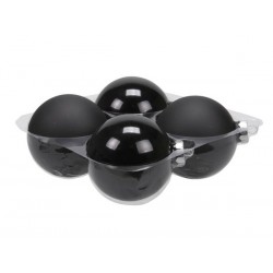 PALLINE VETRO ø100mm NERO MIX  4pz