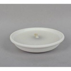 FIACCOLA CITRONELLA BIANCA IN CERAMICA BIANCA ø16