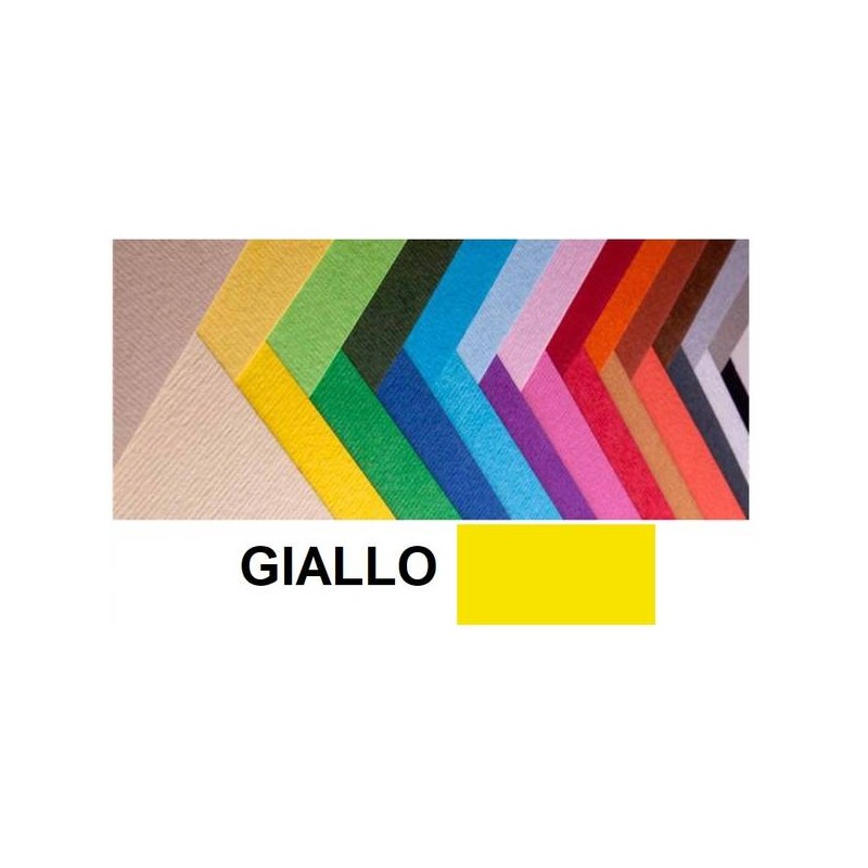 CARTONCINO BRISTOL 50x70cm 200gr GIALLO FABRIANO