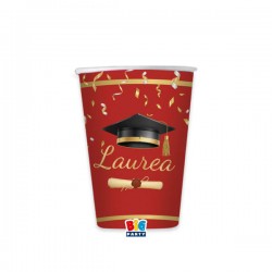 BICCHIERI CARTA 200cc LAUREA GLAMOUR 8pz