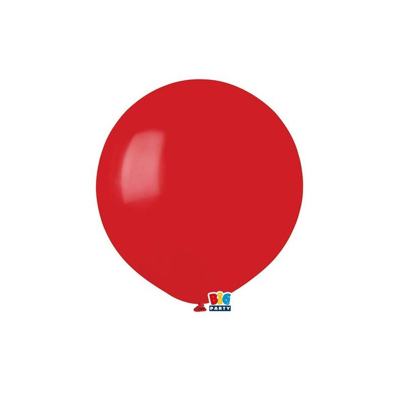 PALLONCINI LATTICE 19'' 48cm ROSSO 25pz