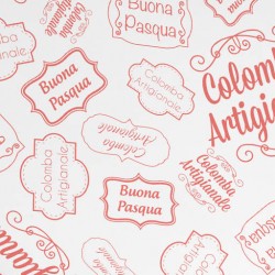 CARTA PELLEAGLIO 75x100cm STAMPA COLOMBA ARTIGIANALE CORALLO 10 fogli