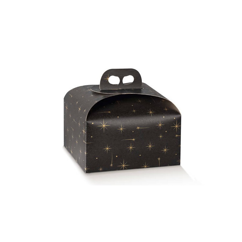 SCATOLA PANETTONE 24,5x24,5x13cm CONSTELLATION