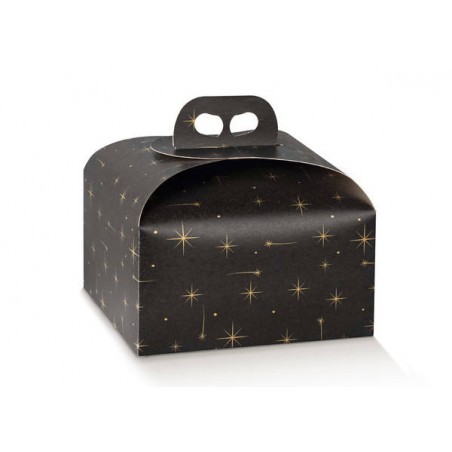 SCATOLA PANETTONE 24,5x24,5x13cm CONSTELLATION