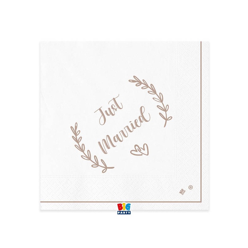 TOVAGLIOLI 33x33 JUST MARRIED KRAFT 20pz