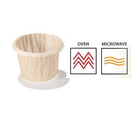 PIROTTINI MUFFIN 30x30mm ECRU' 120PZ