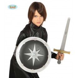 SCUDO 35cm E SPADA 50cm MEDIEVALI
