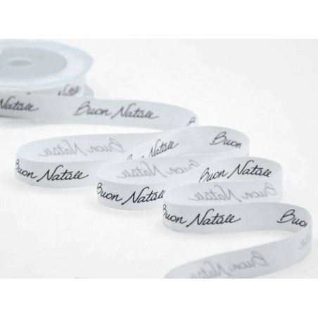 NASTRO POLICOTONE STAMPA SERIGRAFICA mm15x10mt BUON NATALE COL.33