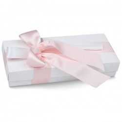 SCATOLA F/C BIANCA CON SEPARATORE PORTA 5 CONFETTI 7x17x3,5cm 1pz