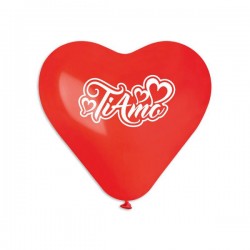 PALLONCINI LATTICE ALL AROUND 10 26cm CUORE TI AMO 50pz