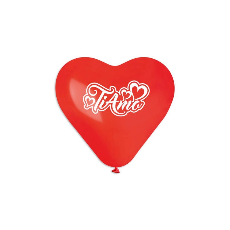PALLONCINI LATTICE ALL AROUND 10 26cm CUORE TI AMO 50pz
